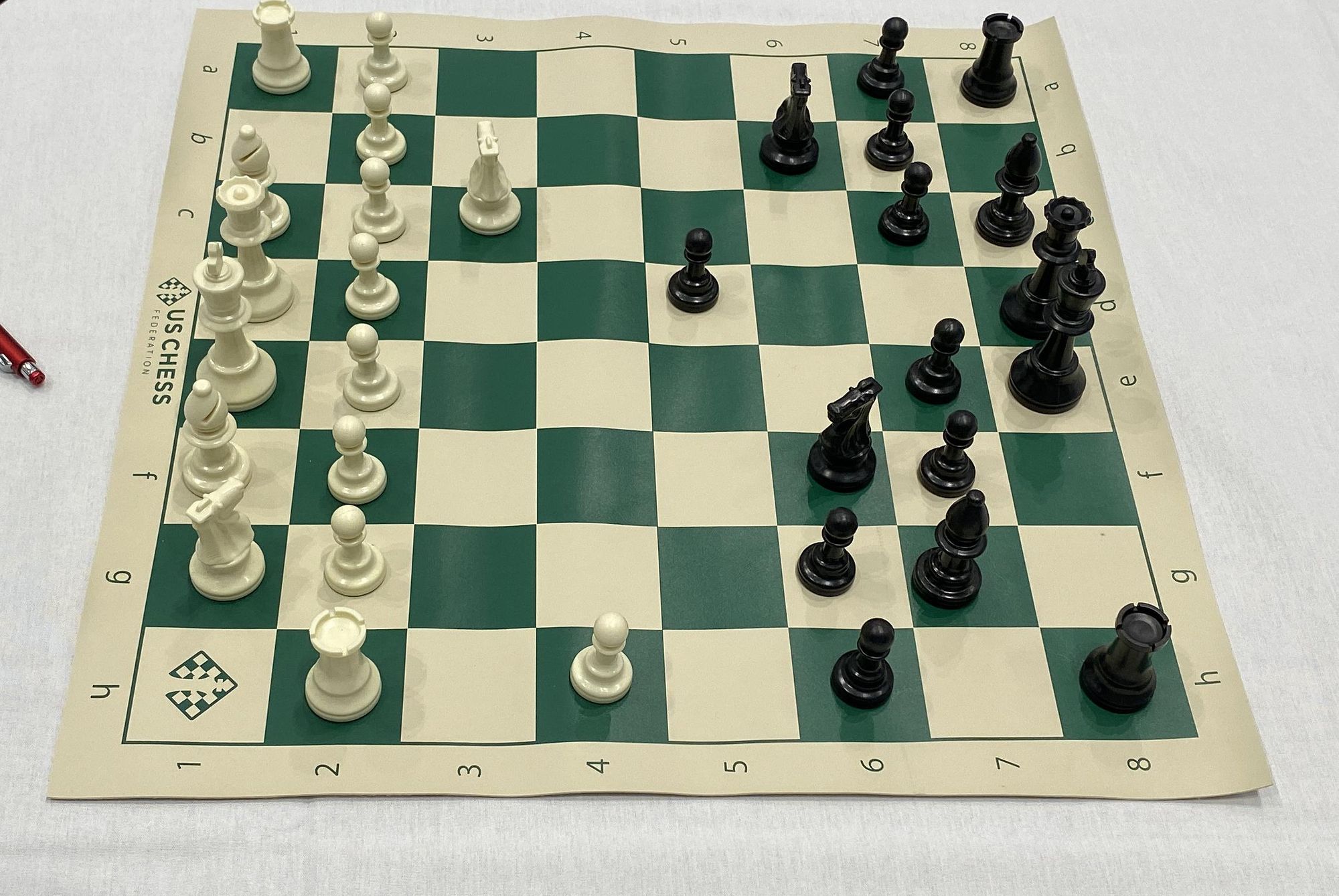 Chess board from the US Chess Federation