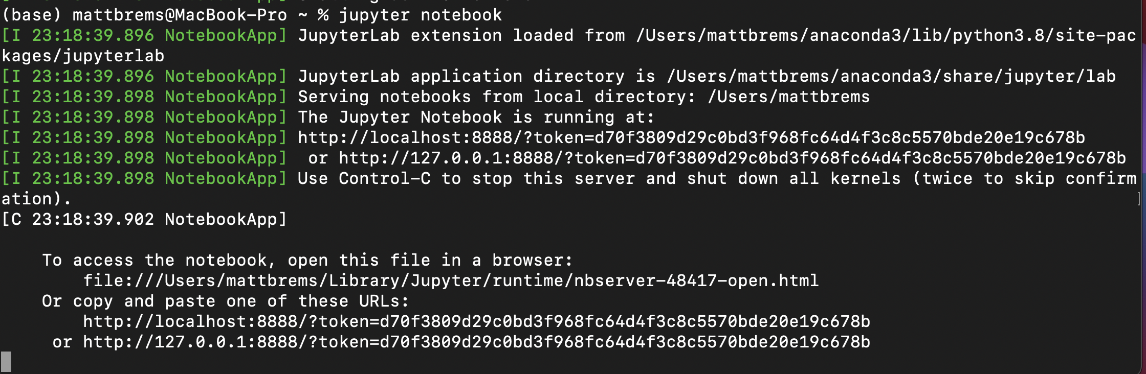 how to run jupyter notebook on mac