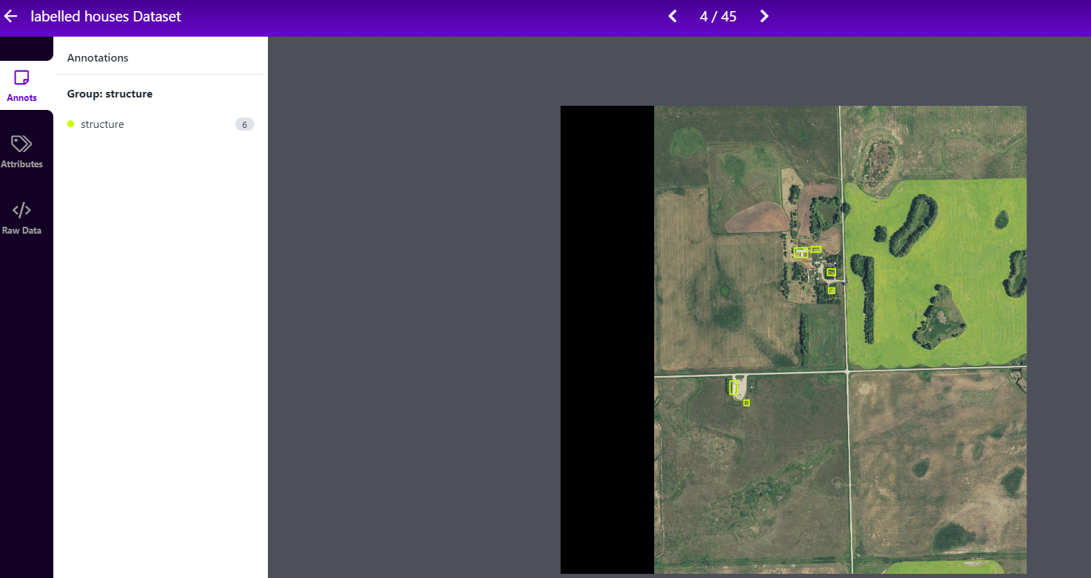 Labeling satellite images for object detection.