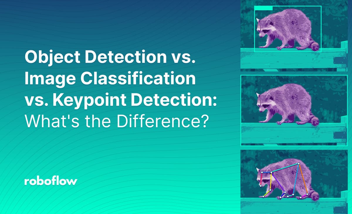 Object Detection vs. Image Classification vs. Keypoint Detection