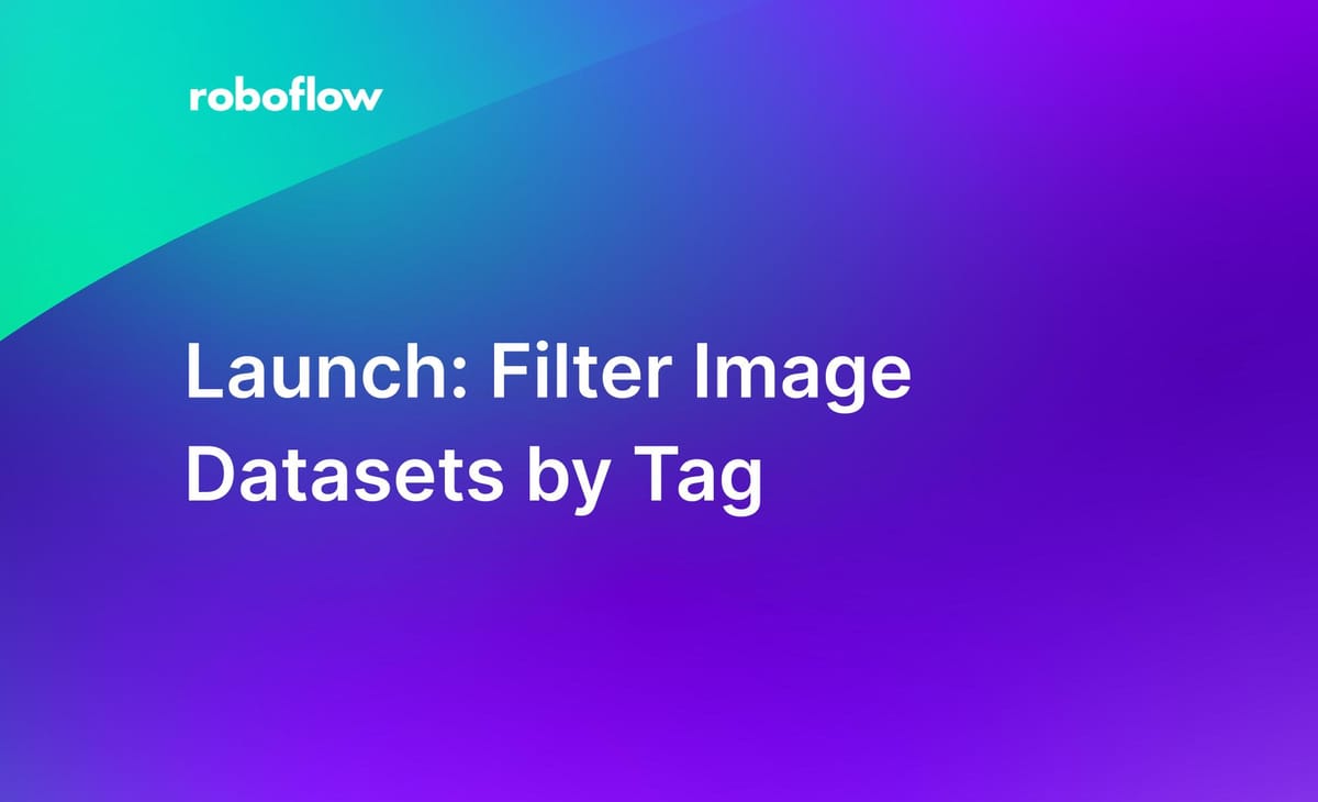 Launch: Filter Image Datasets by Tag