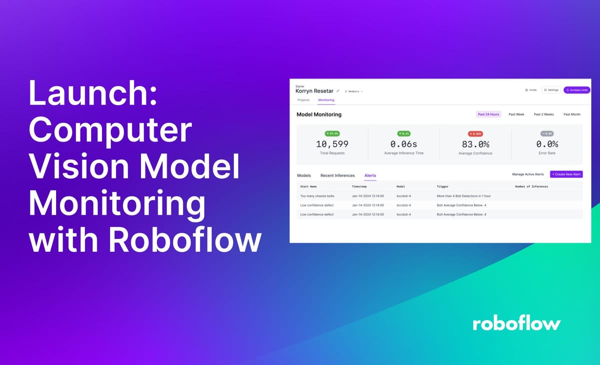 Launch: Computer Vision Model Monitoring with Roboflow