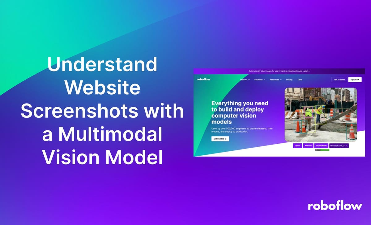 Understand Website Screenshots with a Multimodal Vision Model