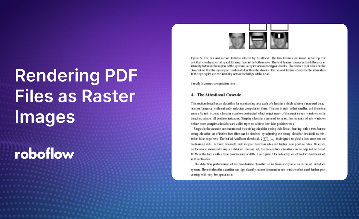 Rendering PDF Files as Raster Images for Computer Vision Datasets