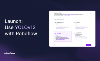 Launch: Use YOLOv12 with Roboflow