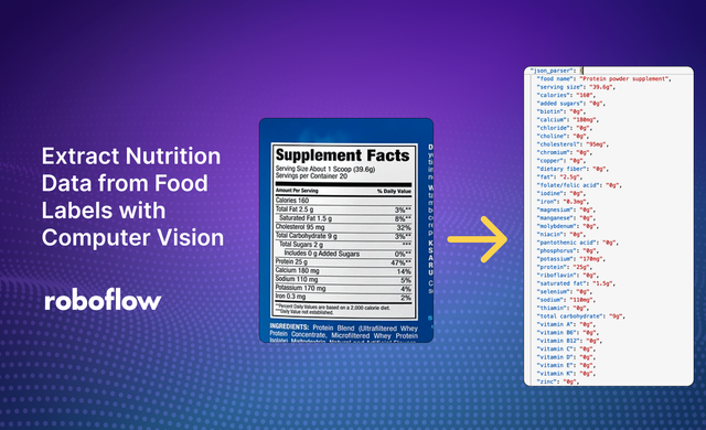 Extract Nutrition Data from Food Labels with Computer Vision